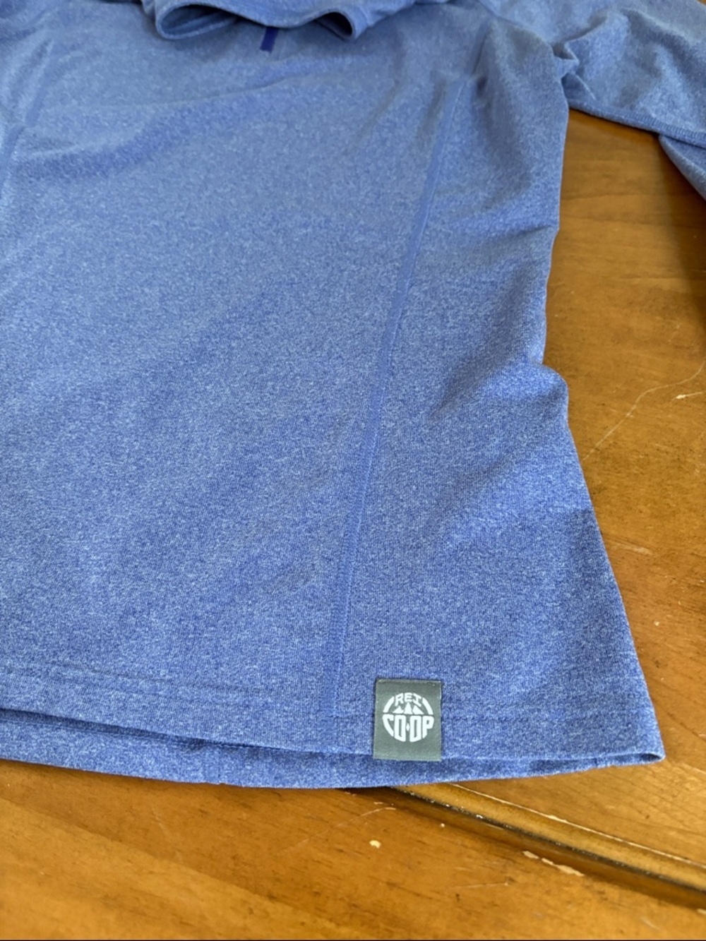 REI Co-op Heathered Blue Long-Sleeve Pullover Size Small - Picture 10 of 12